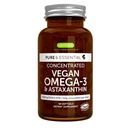Igennus Vegan Omega-3 Natural Algae Oil, DHA & EPA, Certified Pure, Rastlinske maščobne kisline dodatek, z Astaksantin Antioksidant, 60 Majhni softgels, 2 na dan, 30 Serving