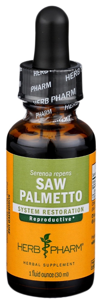 Herb Pharm Saw Palmetto Berry Liquid Extract za podporo prostate - 1 Ounce (DSAW01)