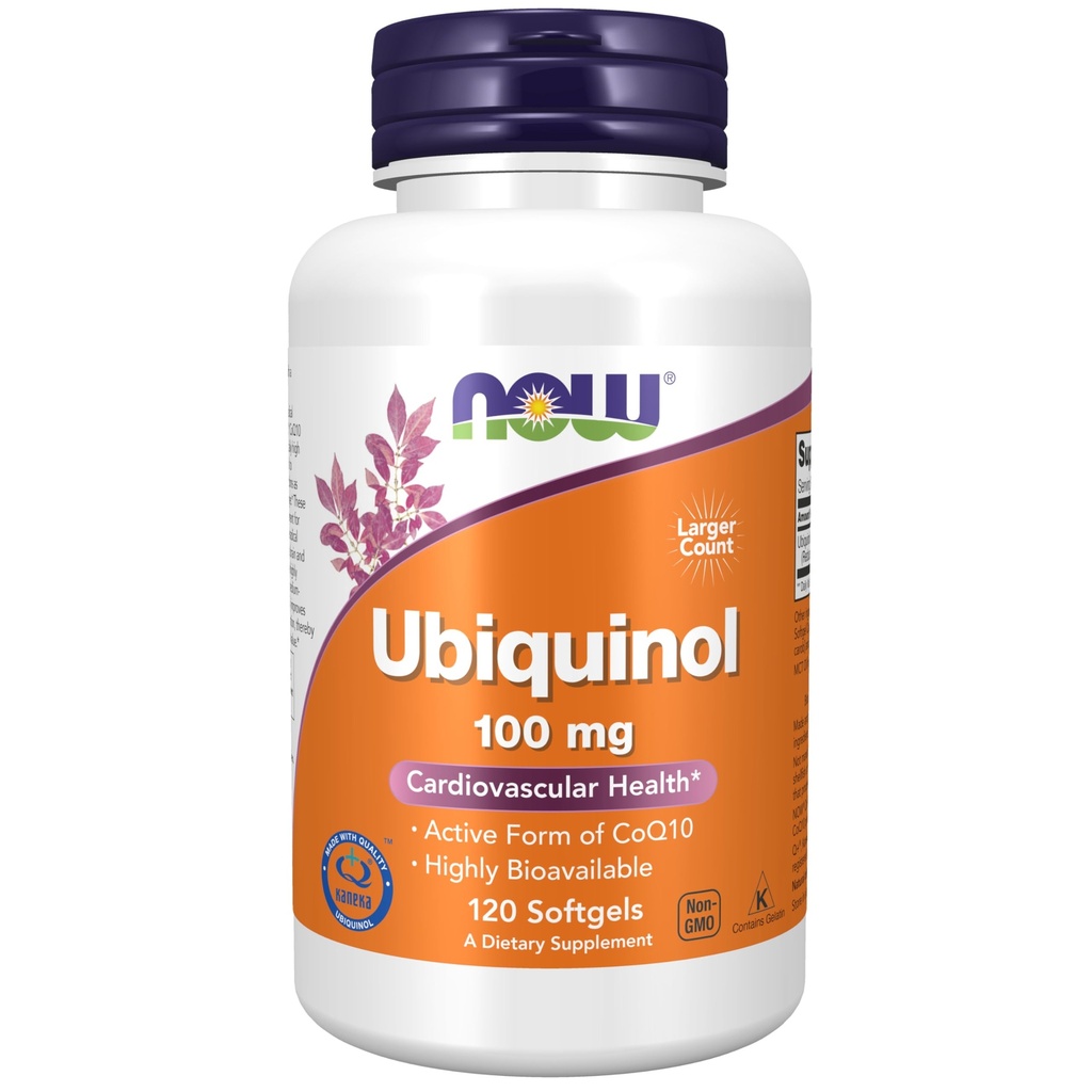 Zdaj dopolnila, Ubikinol 100 mg, visoka biološka razpoložljivost (aktivna oblika CoQ10), 120 Softgels