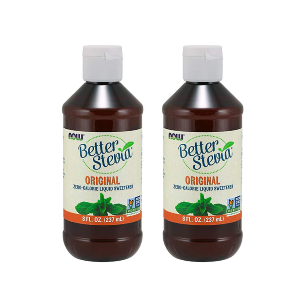 Now Foods Better Stevia Original Liquid Extract, 8 Ounce steklenica (Pack z 2)