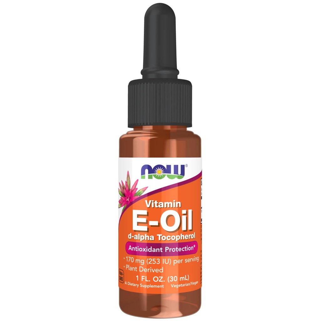 NOW Foods Supplements, naravni vitamin e-olje tekoči (D-Alpha Tocoferol), Antioksidant zaščita*, 1-Ounce