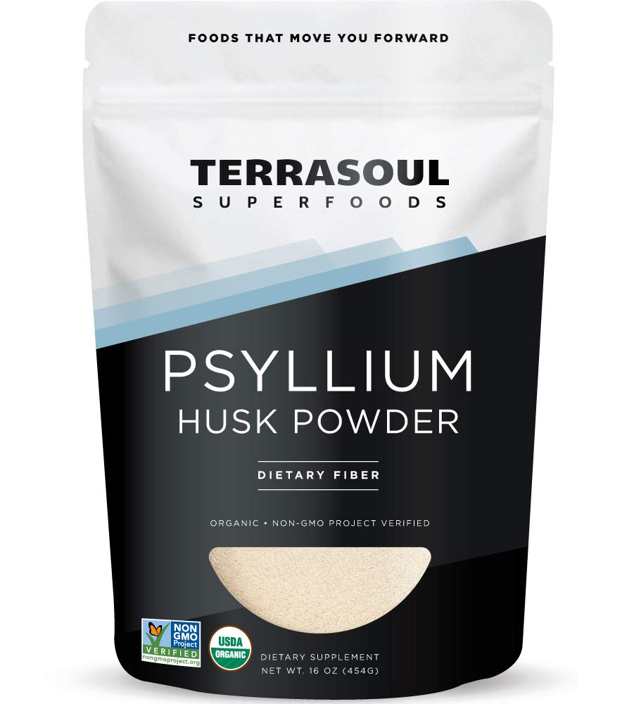 Terrasoul Superfoods Organic Psyllium Husk Powder, 1 Lb - Superfine Tekstura 