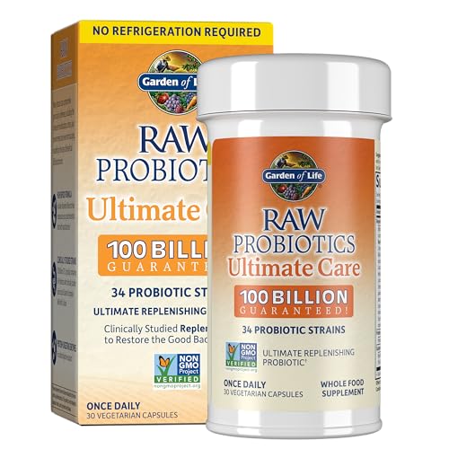 Vrt življenja Surovi probiotiki za ženske in moške Ultimate Care 100 milijard CFU police Stable & cink dopolnila 30mg visoko Potencial Surovi cink in vitamin C multimineralni dodatek