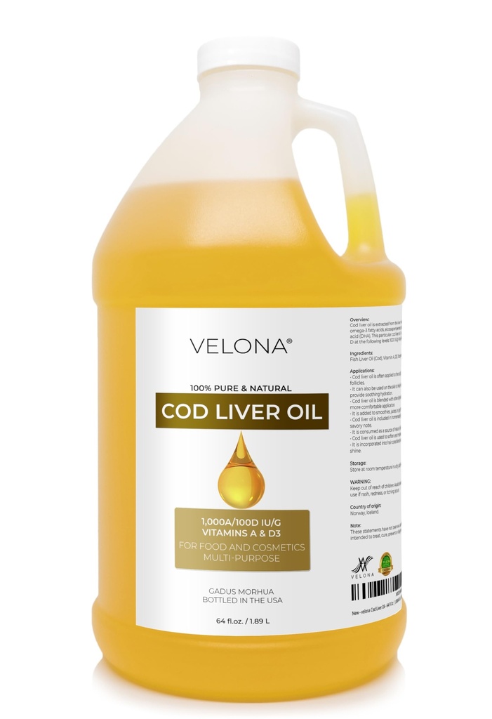 velona Cod Jetrno olje - 64 Fl Oz 
