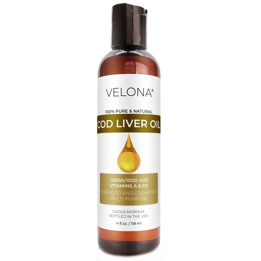 velona Cod Jetrno olje - 4 Fl Oz 