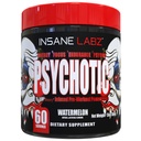 Insane Labz Psihotik, visoko stimulant pred vadbo v prahu, ekstremna trajna energija, fokus in vzdržljivost z beta alanin, kreatin monohidrat, DMAE, 60 Srvgs, lubenica