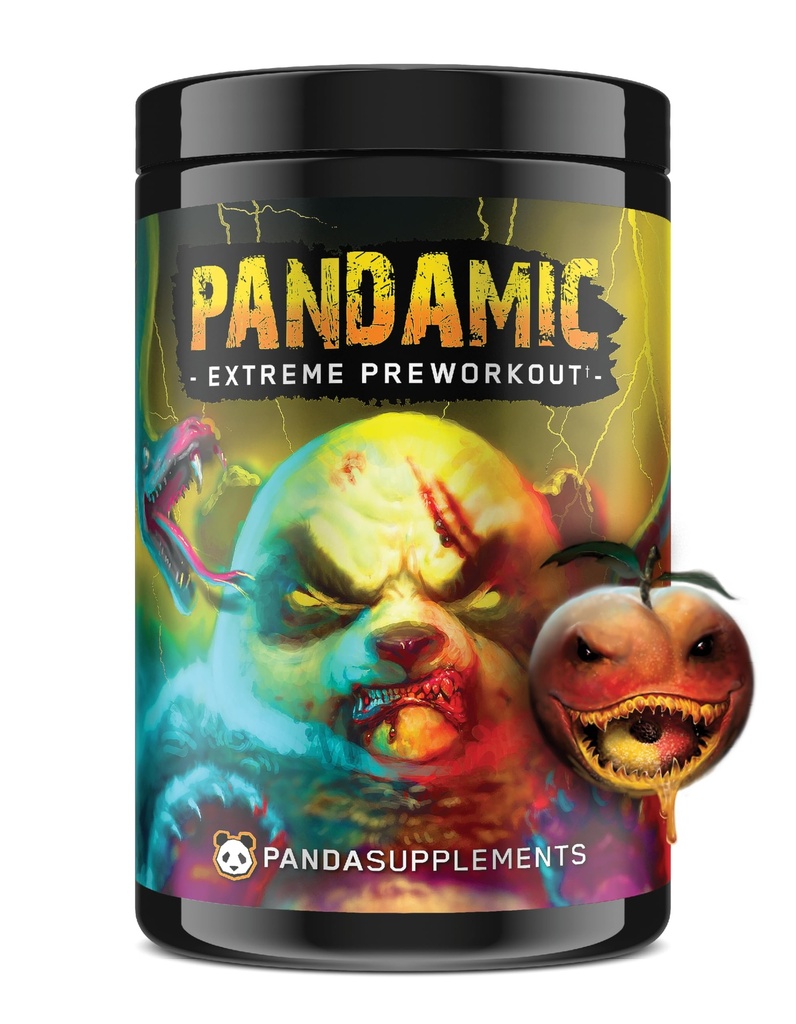 Podzemni Bio LabsTM Panda Supps - Pandamic Extreme Pre-Workout V2: Fokus, Pump in energija za moške in ženske (25 strežb)