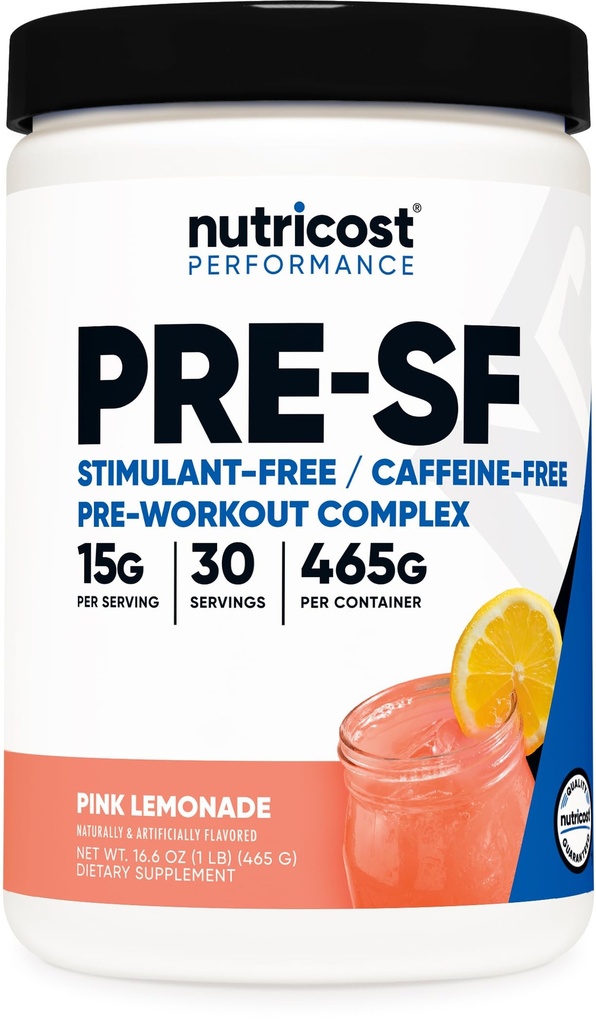 Nutricost Stim-free Pre-World, 30 Serving (Pink Limonada) - Kofein Free, Stimulant Free, Non-GMO, Gluten Free