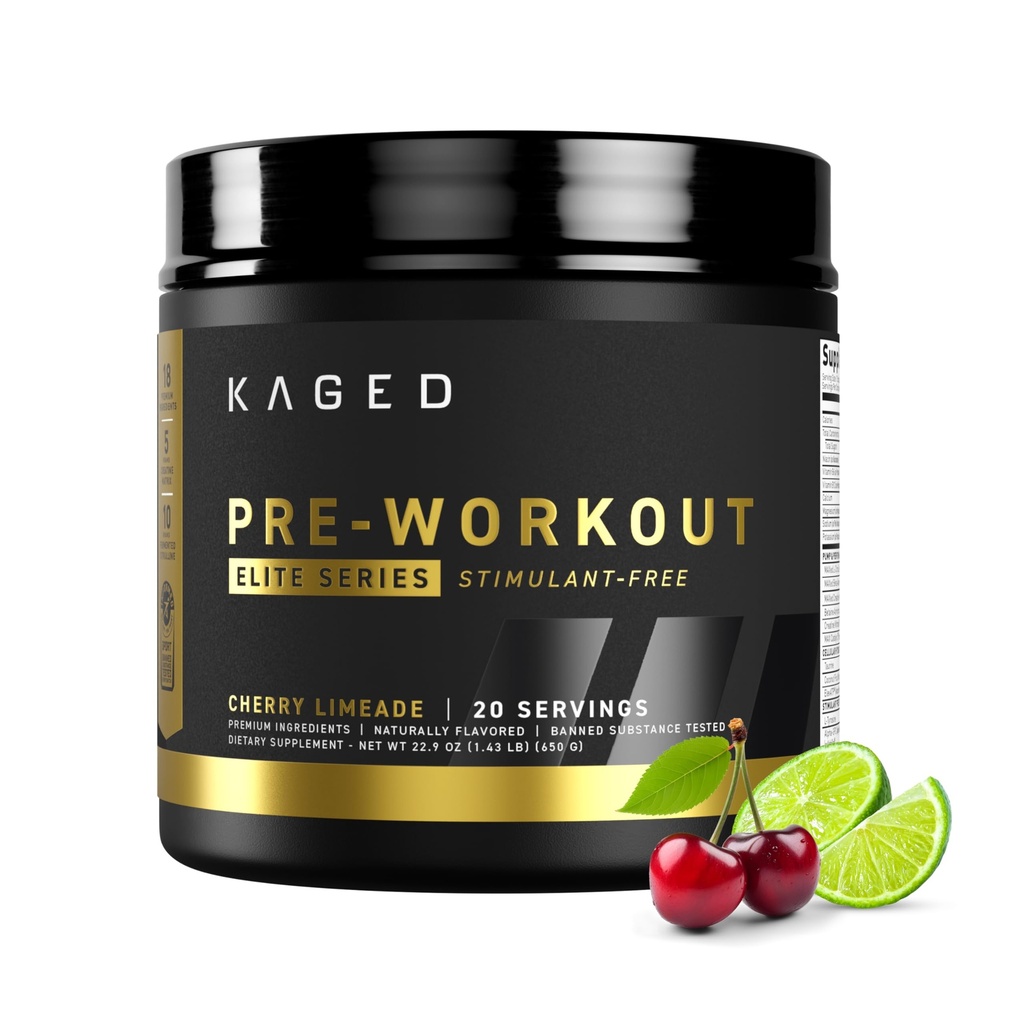 Kaged Pre Workout Elite Stim Free Powder 