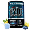 ProSupps Hyde Nightmare Pre Workout Powder s kofeinom in beta alanino - Preworkout za intenzivno energijo, mentalno osredotočenost in zmogljivost - Gym & Fitness dodatki (Black N' Blueberry, 30 Servings)