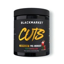 BLACKMARKET CUTS Pred treningom - mešanica alkoholnih pijač v prahu z aromo energije za moške in ženske, odlična za opredelitev mišic, termogenik, brez kreatina (Watermelon, 30 služabnikov)