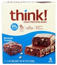 Glanbia zmogljivost Misliti na visoke proteinske palice, Brownie Crunch, 5 ct