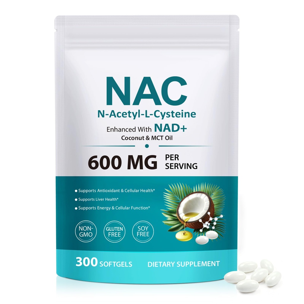 FANSHI NAC Complex z NAD+ & MCT olje - 300 Softgels 