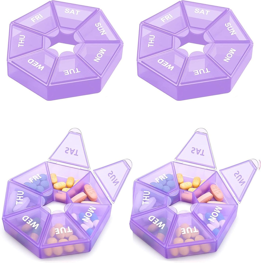Tedenske tablete Organizator velike 7 dan tablete Box Organizator dnevno Medicina Primer za vitamin ribje olje tablete Dodatki Artritis Prijazno