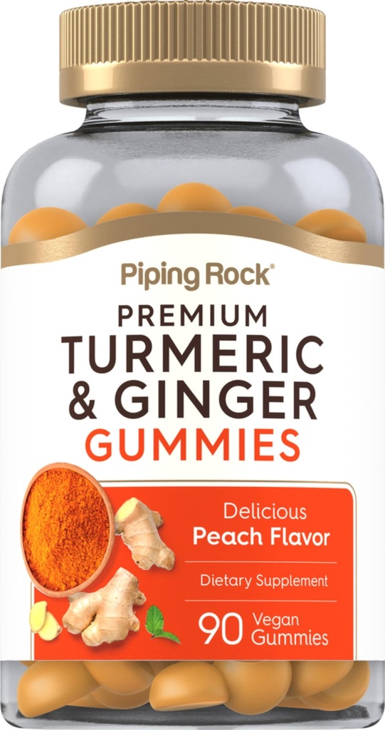 Piping Rock Turmeric in Ginger Gumies 