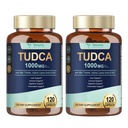 Totaria 2 Packs TUDCA 1000mg Podporni dodatek za jetra z mlečnim osatlom, NAC, ALA, 80% Silymarin, 15-in-1 ekstra moč žolčne soli
