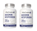 Diosmin Hesperidin 1200 mg Kompleks, 180 Kapsule, Citrus Bioflavonoidi Bogat izvleček sadja, 100% vegetarijanski, ne-GMO & Gluten brezplačno Diosmin dodatek z največjo močjo - 2 pakiranji