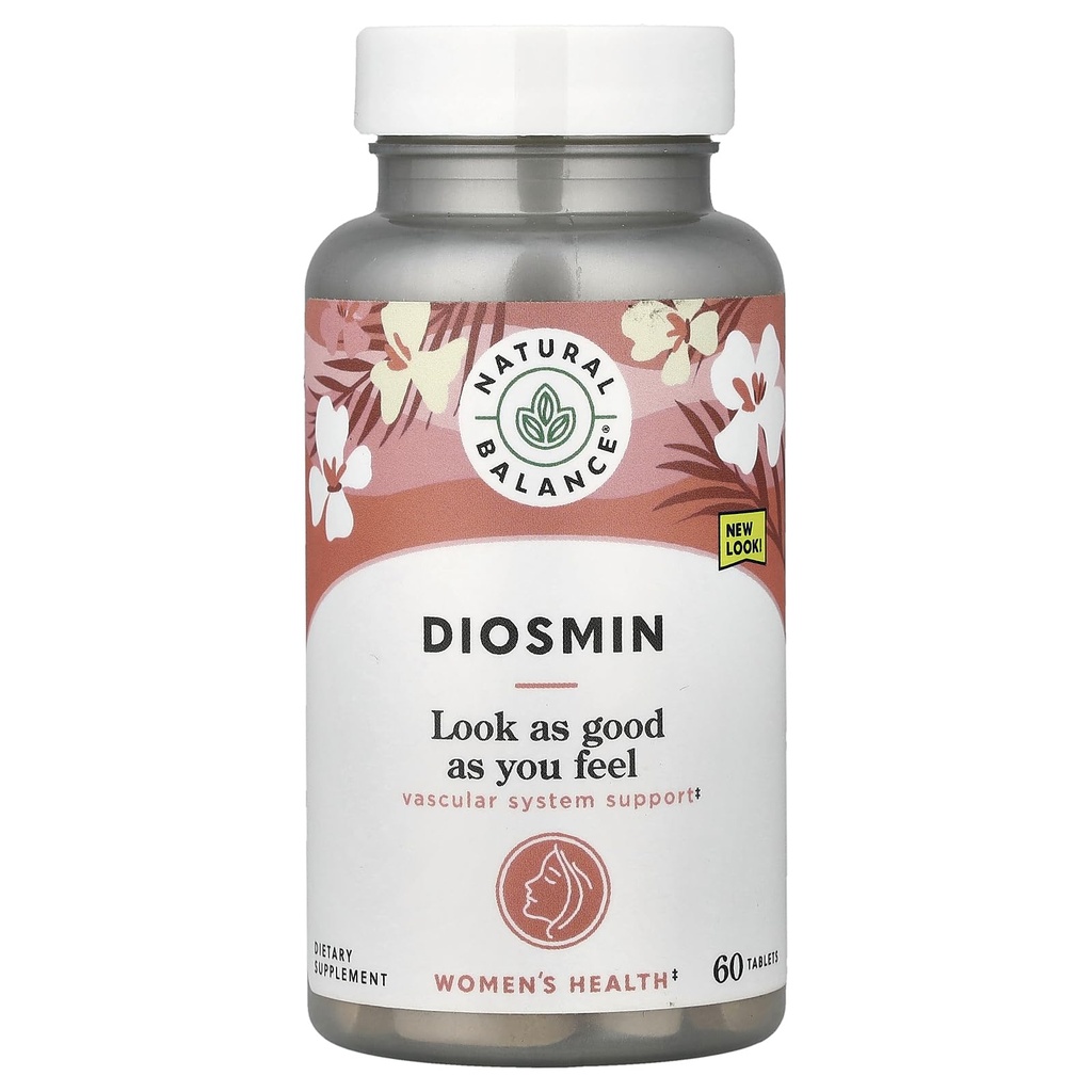 Naravna tehtnica Diosmin 500mg - Diosmin Hesperidin krvni obtok dopolnila - Rastlinski Flavonoidi dodatki za cirkulacijsko in žilno podporo, Laboratorij preverjen, 60-dnevno garancijo, 60 Servis