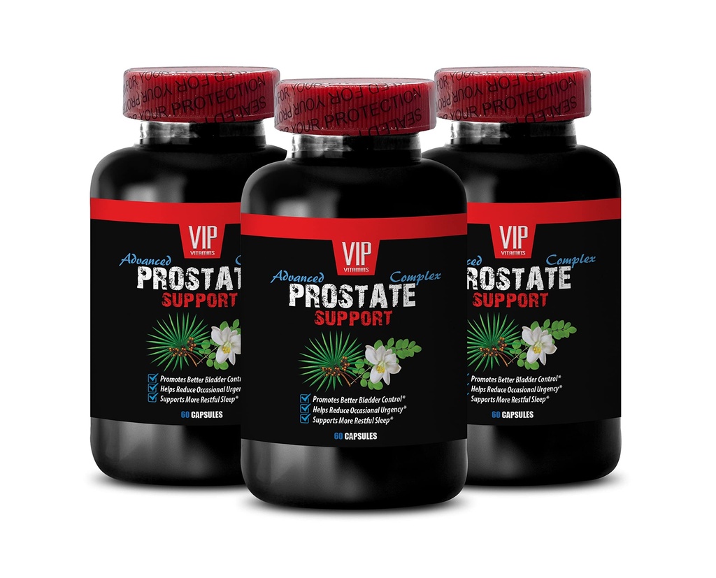 Saw Palmetto for Prostate Support - Prostate Support - Pygeum for Prostate Health, Red Raspberry Leaf for Wellness, Graviola Leaf for Cellular Protection, Green Tea for Prostate 3 Bottles 180 Caps