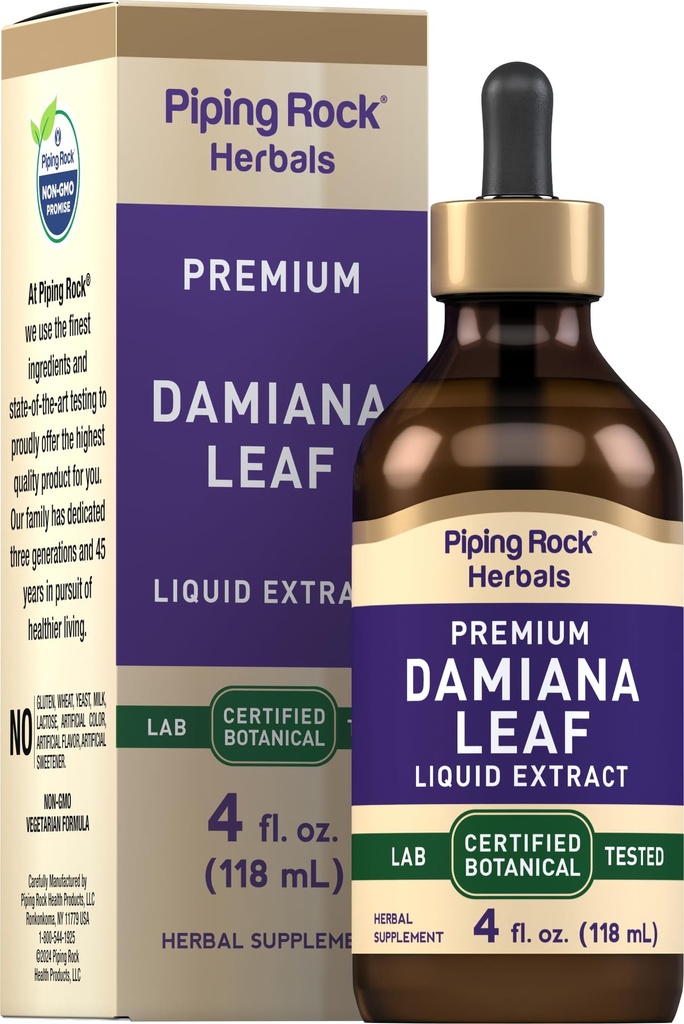 Piping Rock Damiana Leaf Herb Tinkture 