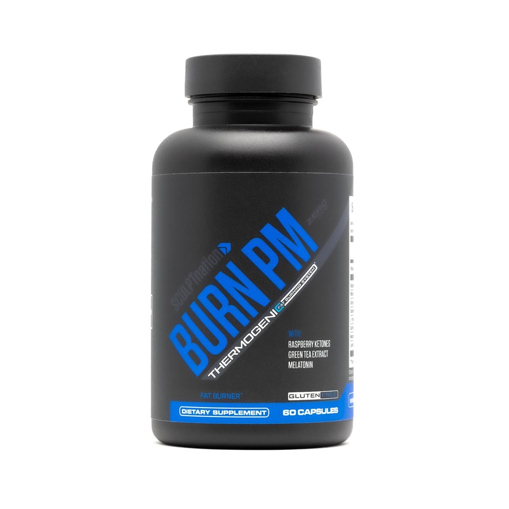 Sculpt Nation by V Shred Burn PM - nočni čas Fat Burner - Apetite Supress in hujšanje Podpora - Raspberry Ketones, Zelena kava Fižol ekstrakt, Melatonin - 60 Gluten proste kapsule