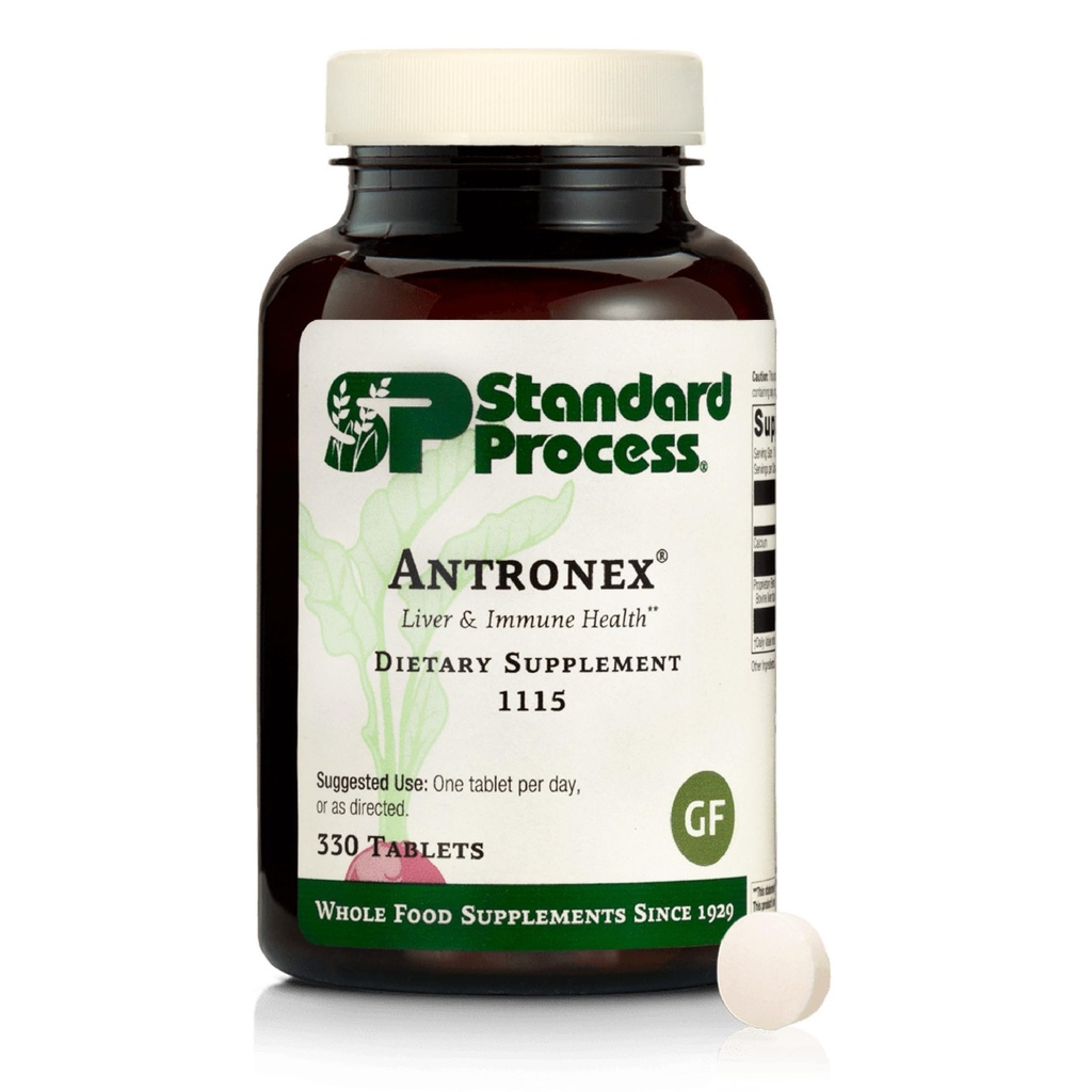 Standardni postopek Antronex jetra prehransko dopolnilo - Gluten-free, ne-marine, ne-soja in ne-marin imunske oskrbe - 330 Tablete