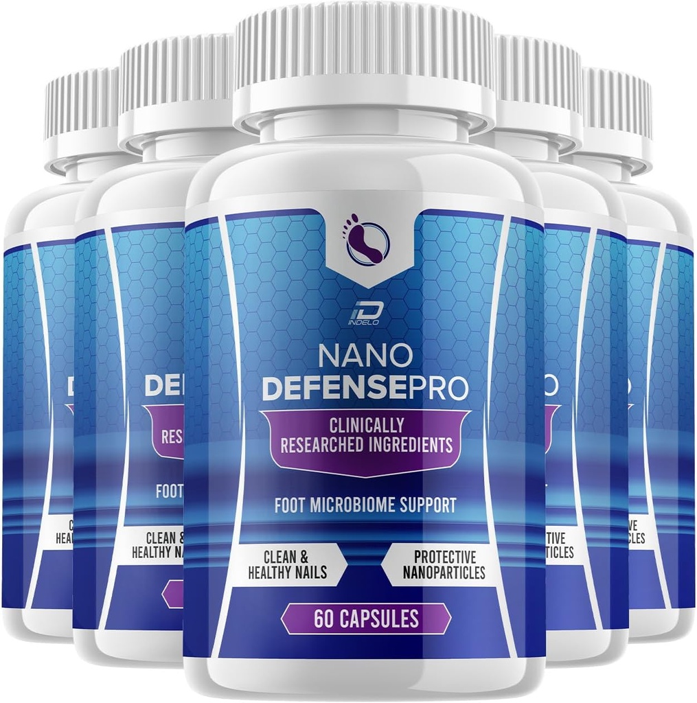 Nano Defense Pro Probiotic Supplement - NanoDefense Pro Advanced Formula za zdravo podporo za nohte Kapsule Največja moč Moški (5 Pakiranje - 300 kapsul)