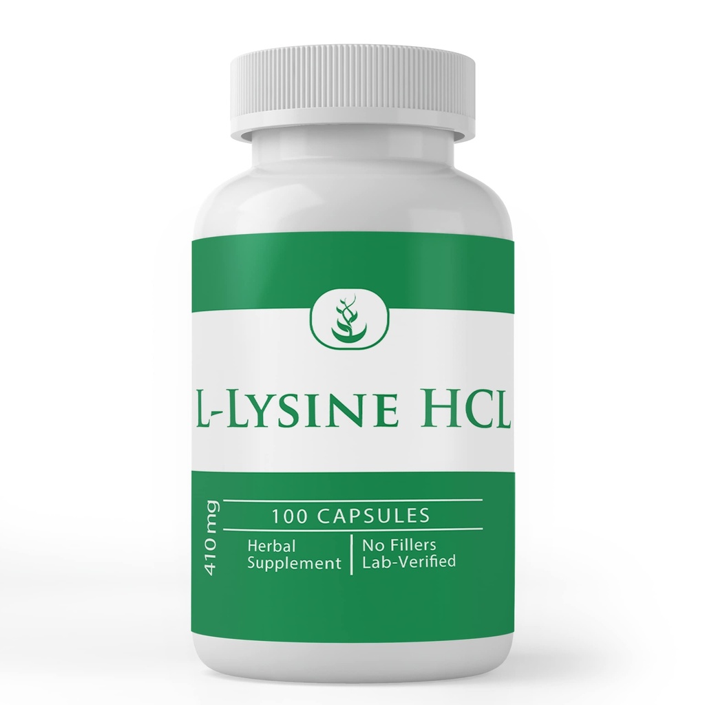 SESTAVINE L-Lysine HCL (100 kapsul) Vedno čiste, brez dodatkov ali polnil, laboratorij preverjen