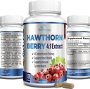 Hawthorn Berry 4:1 Ekstrakt (120 kapsul) Podpora imunskemu sistemu, super antioksidant, Hawthorn Berry kapsule koncentrirane iz 2660mg jagod