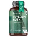 TeathWorld Psylium Husk Kapsule 1500mg na serviranje, 240 Veganske kapsule - 4 Meseci Dobava - za digestivno zdravje - Dnevni Psyllium Husk Fiber dodatek - Ne-GMO, GMP-Odobreno, & Alergen-free