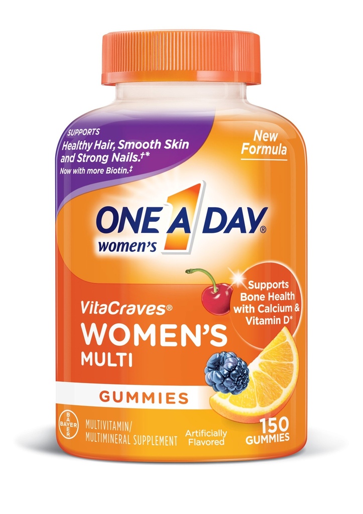 En dan ženski multivitamin, dodatek z vitamini A, C, E, B1, B2, B6, B12, Biotin, kalcij in vitamin D, 150 število
