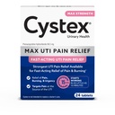 Cystex maksimalne jakosti bolečine UTI tablete za lajšanje bolečine - 99, 5 mg fenazopiridin HCl za hitro lajšanje nelagodja pri gorenju in mehurju - 24%