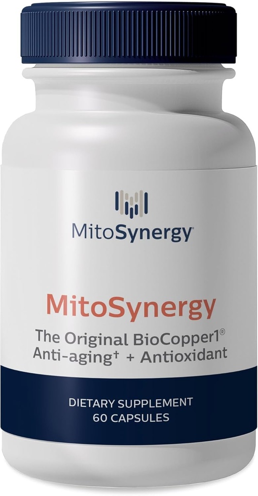 Original BioCopper1 (Cunermuspir) - BioAvailable Copper Multivitamin z CoQ10 in d-ribose za povečanje NAD+ Podpira mitohondrijske ATP energije možganov in skupnega zdravja