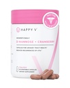 Happy v Dr. Oblikovana D-mannoza z Cranberry tablete za ženske Cranberry za okužbe urinarnega trakta & D Mannoza Prašek za preprečevanje okužb UTI, Bladder & Serin Tract Health & Harmony