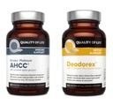 Kakovost življenja Vse naravne imunske podpore in Detox Bundle - Kinoko Platinum AHCC goba ekstrakt - Deodorex Detox podpora dodatek