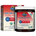 Vrt življenja Raw Probiotics 5-Day Max Care - 400 milijard CFU - Probiotik prašek za digestivno in imuno podporo - Banana, 5 Serving