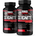 Sila Factor Test X180 Vžig, Testosteron Booster & Fat Burner za moške, Testosteron dopolnilo gorijo maščobe, graditi mišice, povečanje energije, in povečanje vitalnost in zmogljivost, 60 Število (Pack od 2)