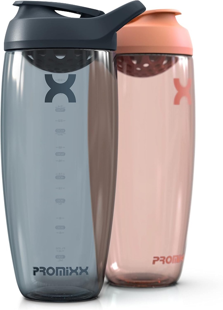 Promix Pursit Protein Shaker Steklenica (32 oz) – Tihi brez-Ball mešalnik, Leak-Proof Lid, BPA/BPS & Phthalate-free ECOZEN – Easy-Clean Shaker Cup za stresanje beljakovin, Pre & Post-workout smoothies