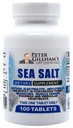 Peter's Choice Sea Salt Natrijev klorid 450mg, 100 Tablet, Elektrolitska podpora in ravnotežje, Athletic Post Workout Rehidracija & Rehidracija. Hot Weather Aid. Prepreči dehidracijo & Cramps. Izdelano v ZDA