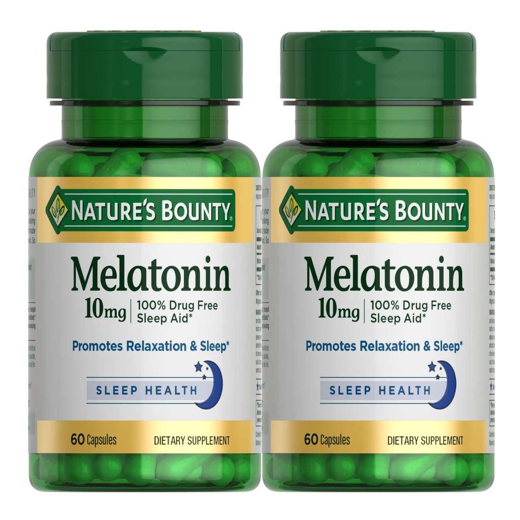 Melatonin po Bountyju narave, 60 grofov (Pack of 2)
