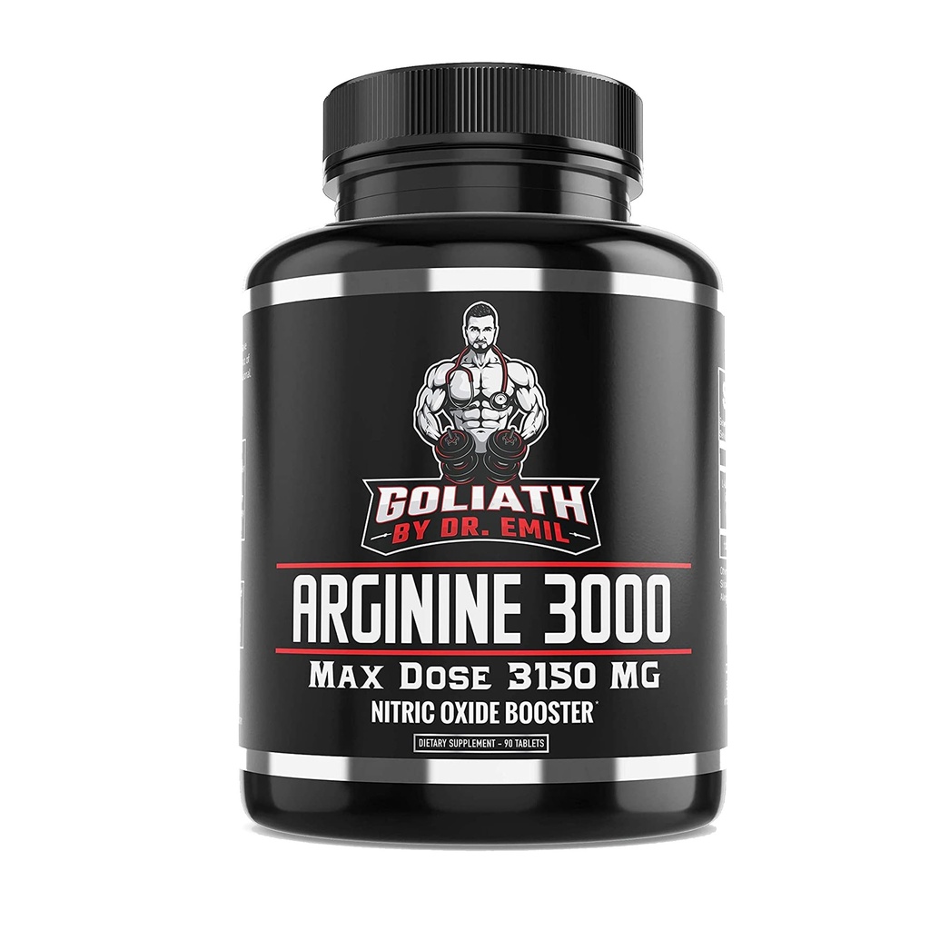 Dr. Emil – L Arginin (3150 mg) Največji odmerek kapsule – dodatek dušikovega oksida k žilnosti, vzdržljivosti in zdravju srca (AAKG in HCL) – 90 tablet