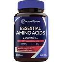 Zdravnikovi recepti Essential Aminokisline dodatek, Vse 9 Essential Aminokisline (EAA), BCAA 2:1:1, 240 Veggie kapsule