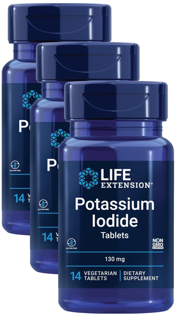 Podaljšanje življenjske dobe Kalijeva jodida 130 mg 14 tablet (paket 3)
