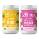 Ultima Replenisher Electrolyte Powder Drink Mix Bundle – Sladkor brez sladkorja – Limonada in roza limonada, 90 Serving– Hidracijski prašek - 6 Ključni elektroliti in sledljivi minerali – Keto prijazno, Non-GMO