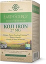 Solgar Earth Source Food Fermentirano Koji železo 27mg, 30 Zelenjavne kapsule - večja absorpcija, počasi sproščanje železa - Nežen na Stomachu - Ne-GMO, Vegan, Gluten Free, Dairy Free, Kosher - 30 Servisi