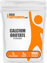 BulkSupplements.com Kalcijev orotat v prahu - Kalcijev dodatek, visoka biorazpoložljivost - brez arome in glutena, 1 g na serviranje, 1 kg (2,2 lbs) (paka po 1)