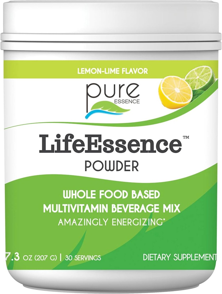 Pure Essence Labs LifeEssence multivitaminski prašek za moške in ženske, naravni zeliščni dodatek z vitaminom D3, B12, in Biotin, Energiziranje celotno živilsko osnovo v prahu Mix, 7.3 oz