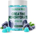 Kreatin Monohidrat Gumies 5000mg za moške in ženske, Kreatin Monohidrat za mišično moč, mišice graditelj, Energy Boost, Predworkout dodatek(120 Count)-Blueberry Flavor