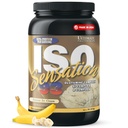 Ultimate Nutrition Whey Protein Isolate Powder with Glutamine Complex, ISO Sensation 93 - Whey Protein Powder z dodanim kolostrumom za izboljšano regeneracijo, Immuniteta & Gut Health - Banana, 2lbs