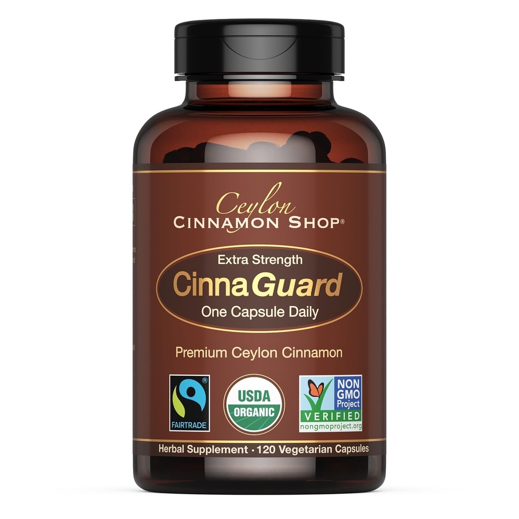 Ceylon Cinamon trgovina CinaGuardTM Organic Ceylon Cinamon dodatek 2500mg na kapsulo 